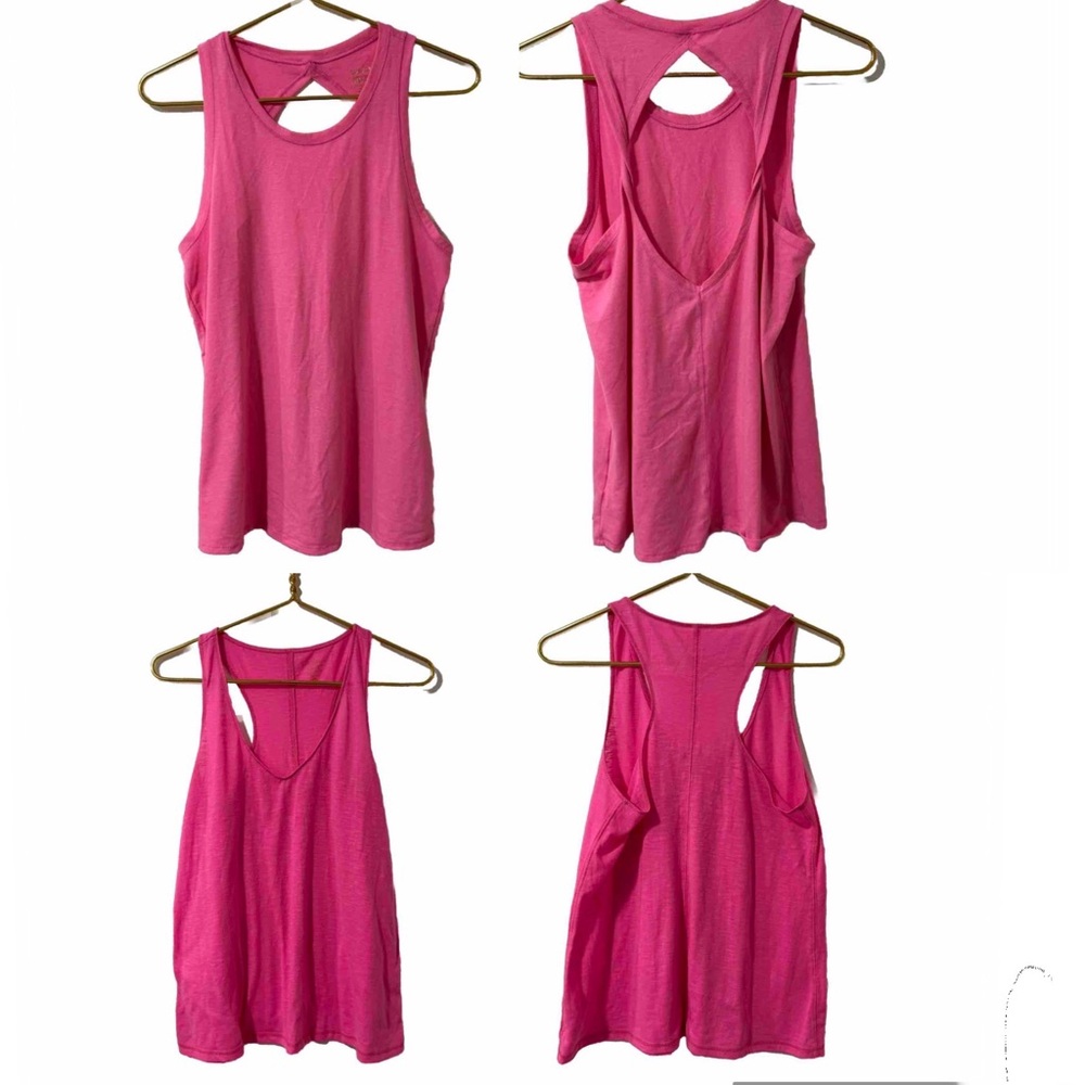 Lot Of 2  Lilly Pulitzer Luxletic Tank Top Pink Women’s Size Medium